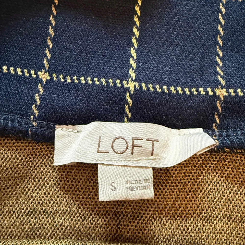 LOFT Plaid Pull On Flippy Skirt NWOT - Picture 5 of 8
